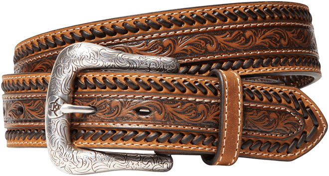 Men's Filigree Stripe Belt