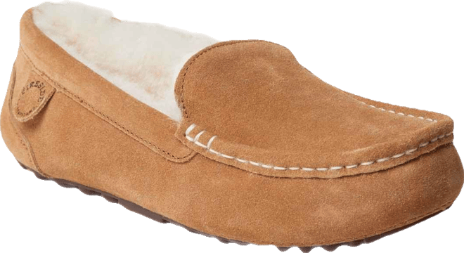 Fireside By  Women's Mel Genuine Shearling Moccasin Slipper