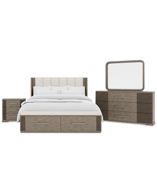 Frandlyn 3-Pc. King Bedroom Set (Storage Bed, Dresser & Nightstand)