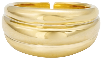 18K Gold Plated Dome Ring