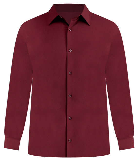 burgundy dress shirt amazon Hisdern Men's Stretch Wrinkle Free Dress Shirts Long Sleeve Burgundy for Work XL main image 0