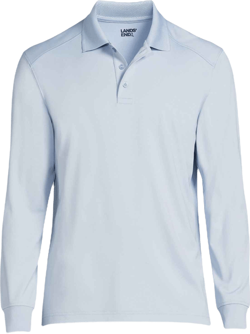 School Uniform Men's Long Sleeve Rapid Dry Polo Shirt