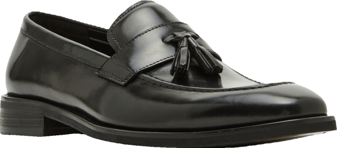 Men's Gray Tassel Leather Loafer