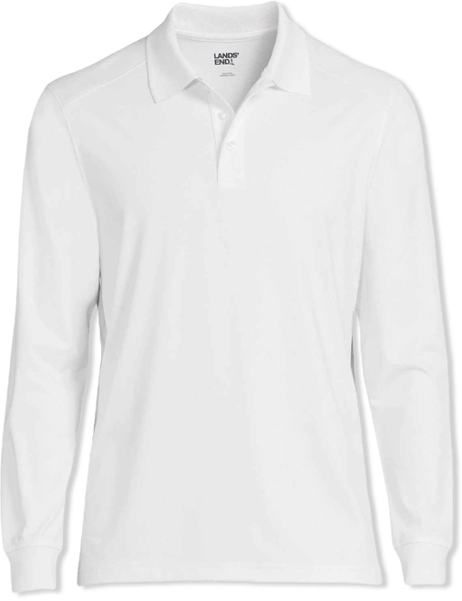 School Uniform Men's Long Sleeve Rapid Dry Polo Shirt