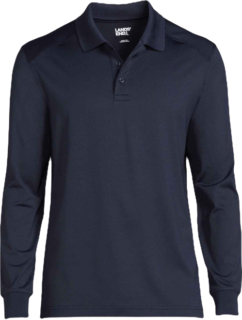 School Uniform Men's Long Sleeve Rapid Dry Polo Shirt
