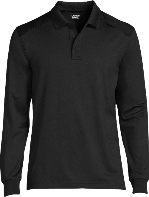 School Uniform Men's Long Sleeve Rapid Dry Polo Shirt