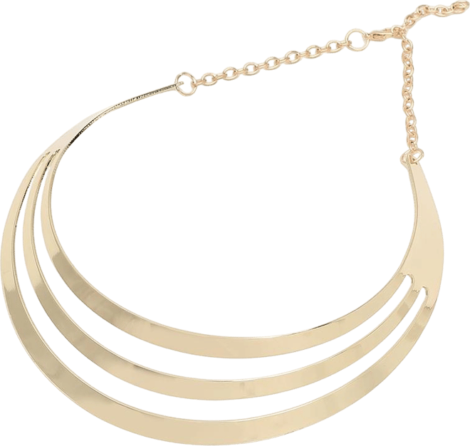 Women's Lined Statement Necklace