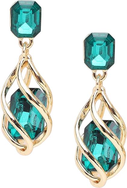 Women's Spiral Drop Earrings