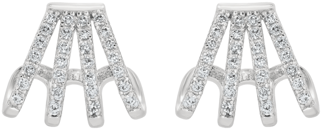 Glisten Wing Pave Earrings