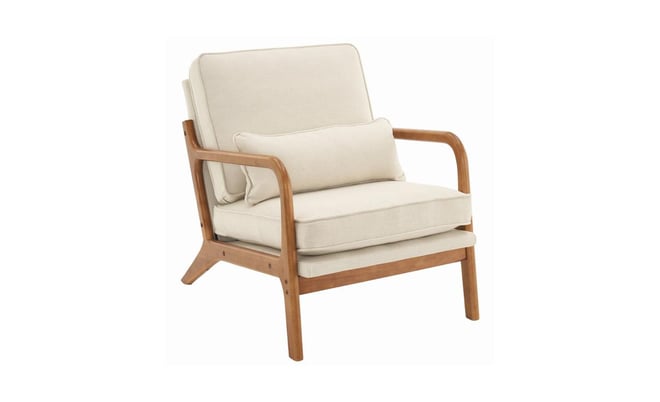 Upholstered Single Lounge Chair, Stylish Indoor Accent Chair for Living Room