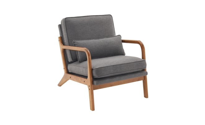 Upholstered Single Lounge Chair, Stylish Indoor Accent Chair for Living Room