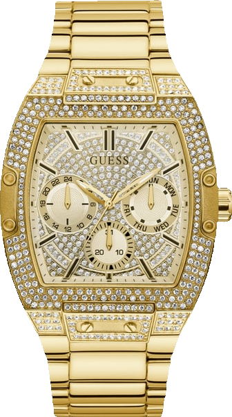 Men's Multi-Function Gold Tone Steel Watch, 43mm