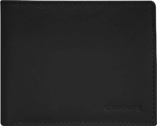 Men's Onyx Collection Leather Zip Bi-Fold Wallet
