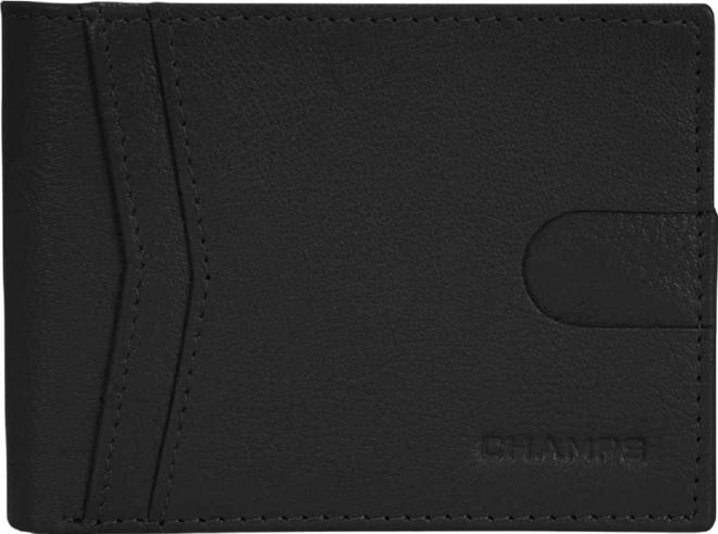 Men's Onyx Collection Leather Access Center Wing Wallet