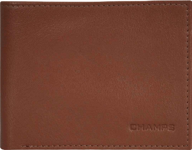 Men's Onyx Collection Leather Center Wing Wallet