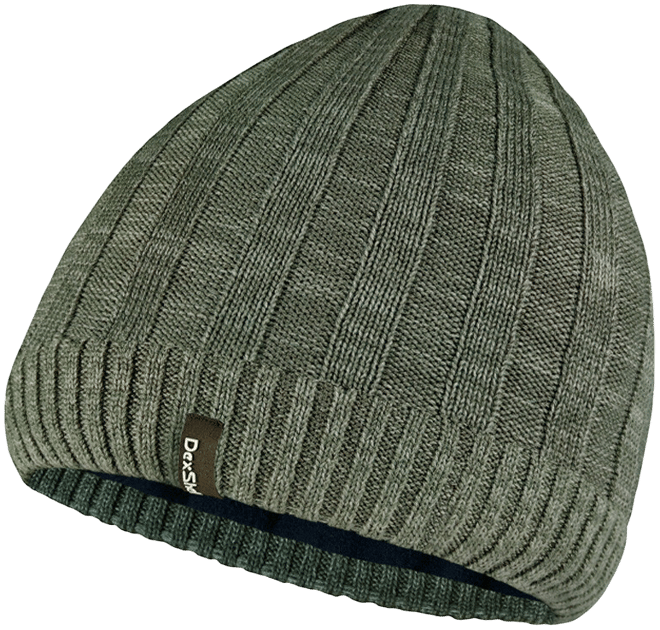 Heathered Rib Knit Beanie-Mütze