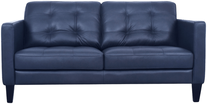 Pezley Leather Loveseat, Created for Macy's