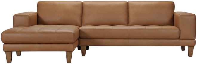 Niebee 2-Pc. Leather Sectional, Created for Macy's