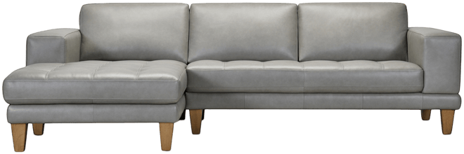 Niebee 2-Pc. Leather Sectional, Created for Macy's