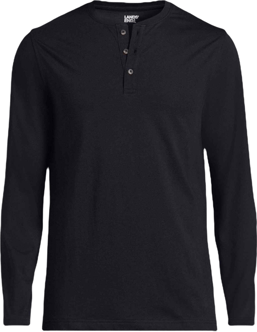 Men's Long Sleeve Cotton Supima Henley