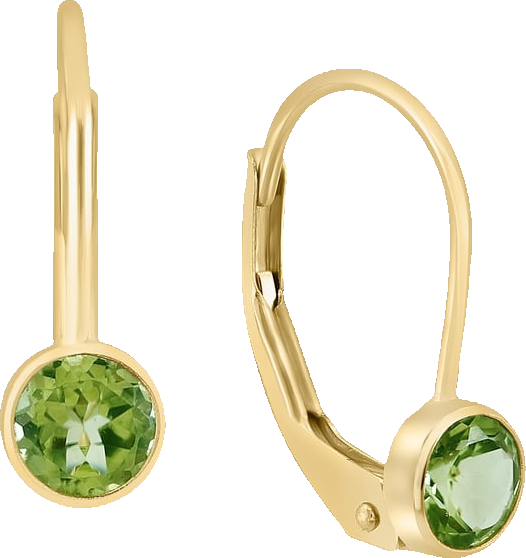 Effy Garnet Leverback Drop Earrings (1/2 ct. t.w.) in 14k Gold (Also available in Peridot, Blue Topaz, Citrine, and Amethyst)