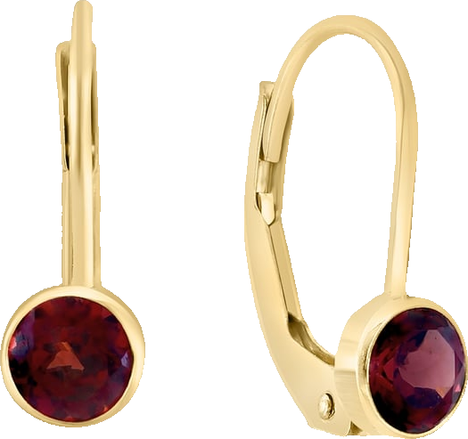 Effy Garnet Leverback Drop Earrings (1/2 ct. t.w.) in 14k Gold (Also available in Peridot, Blue Topaz, Citrine, and Amethyst)