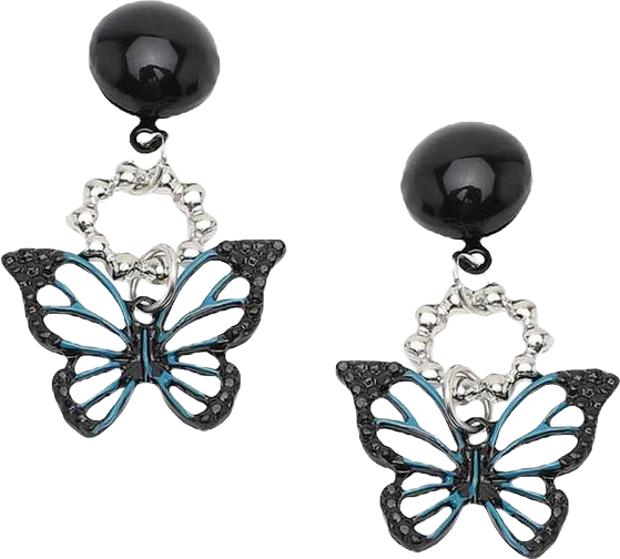 Women's Butterfly Drop Earrings