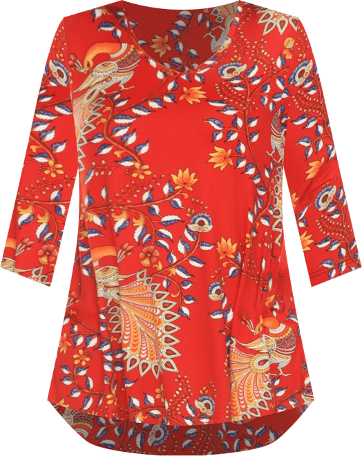 Women's Vibrant Boho Swing Top