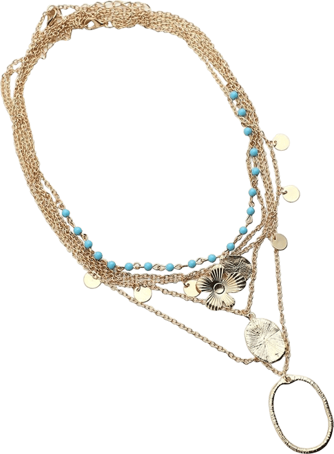 Women's Textured Multi-Layer Necklace