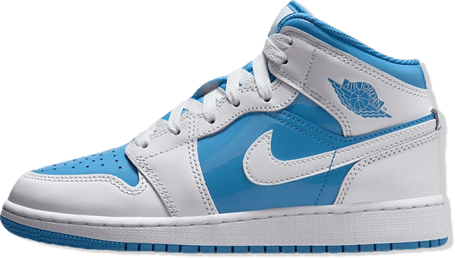 Shop Jordan Big Kids' Air Jordan 1 Mid SE FZ3933-114 white