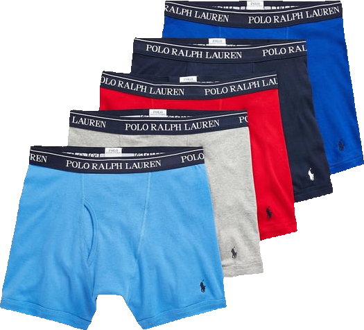Polo Ralph Lauren Men's 5-Pack Classic Cotton Boxer Briefs