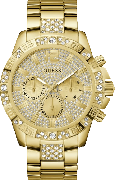 Men's Multi- Function Gold Tone Stainless Steel Watch 48mm