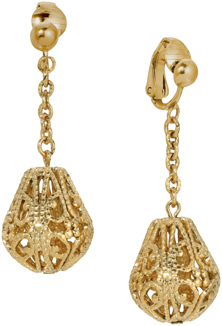 Filigree Chain Drop Earrings