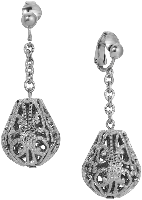 Filigree Chain Drop Earrings