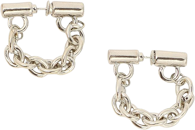 Women's The Chain Bar Hoop Earrings