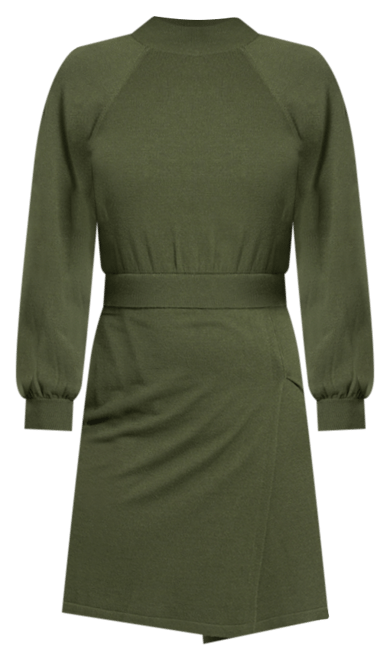 Women's Mock Neck Long-Sleeve Sweater Dress