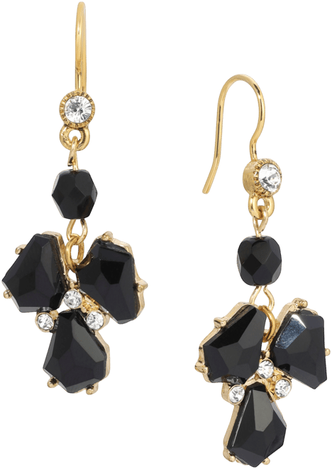 Epoxy Multi Shape Stone Drop Earrings