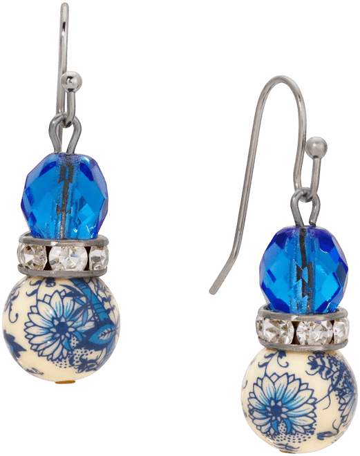 Willow Crystal Drop Earrings