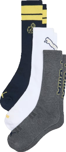 PUMA Men's Half-Terry Crew Length Socks (3 Pairs)