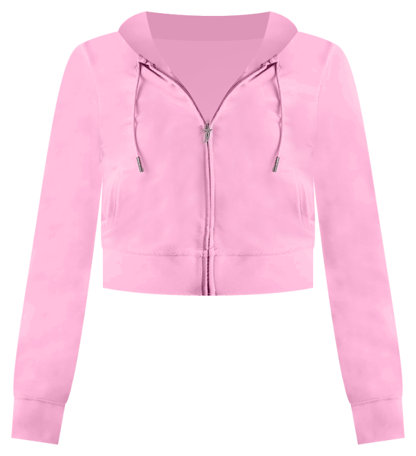 juicy！ OG Big Bling Velour Hoodie - Juicy Couture