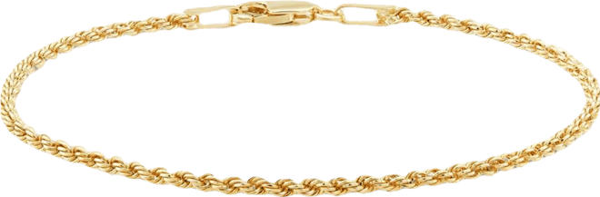 Children's Glitter Rope Bracelet in 14k Yellow Gold