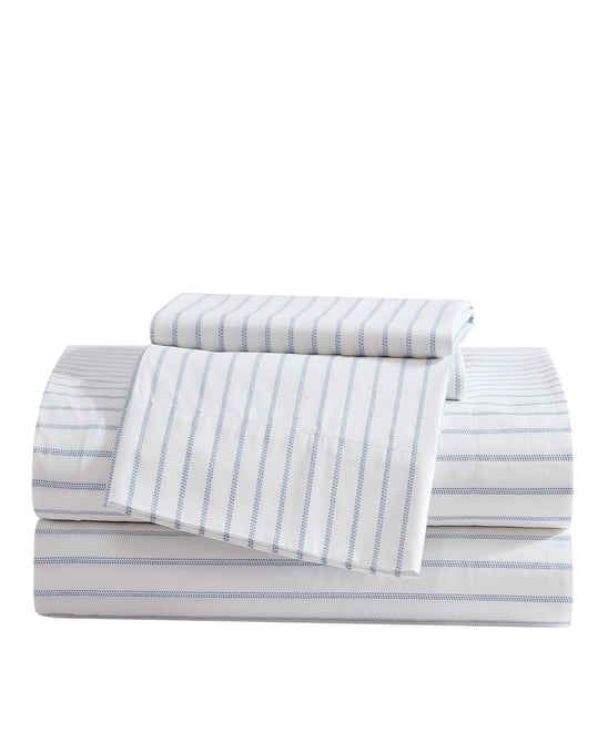 Printed 100% Cotton Percale 4-Pc. Sheet Set, King