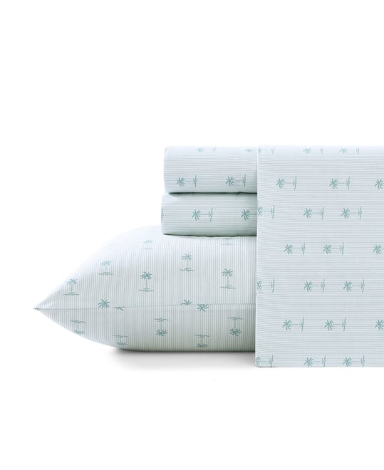 Cotton Percale 4 Piece Sheet Set, Queen