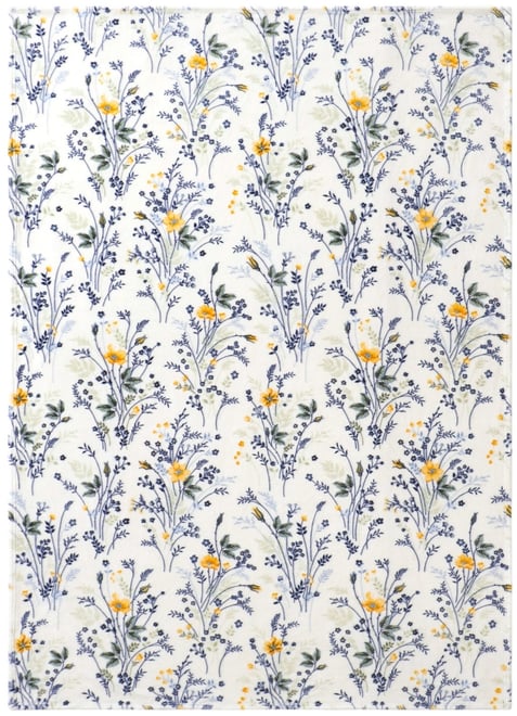 Wildflower Plush Throw, 50" x 70"