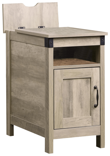 End Table with Charging Station, Side Table with Usb Ports and Outlets, Narrow Side Table for Small Spaces, Living Room, Couch, Nightstand with