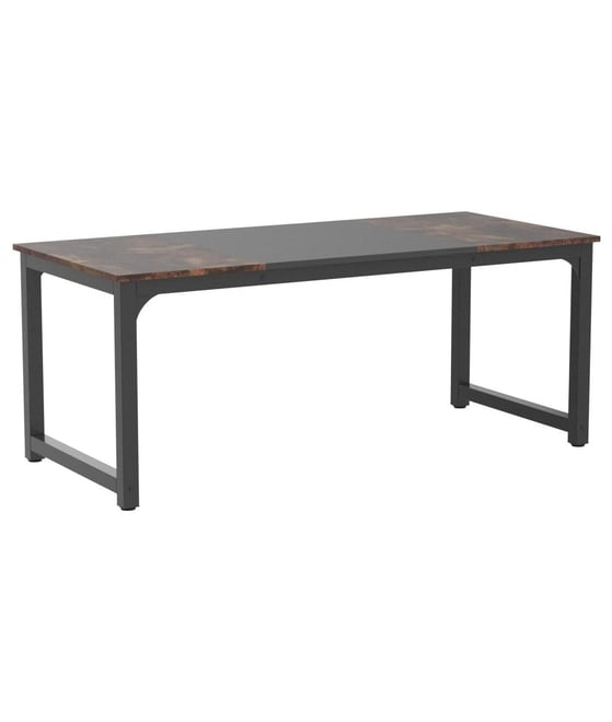 71"x31.5" Dining Table, Industrial for 6-8 Person, Rectangular Dinner Table for Dining Room Kitchen Living Room, with Heavy Duty Metal Legs