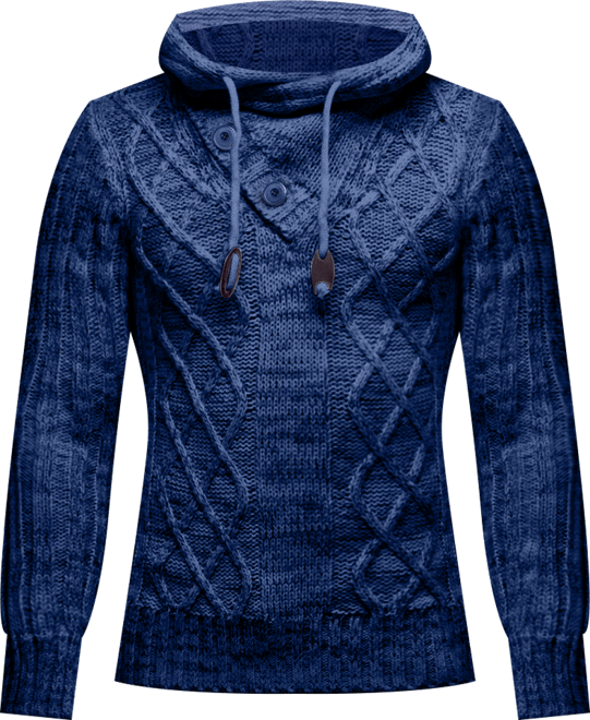 Men s Knitted Pullover | Long-Sleeved Slim fit Hoodie | Basic Winter Hoodie-Sweater for Men