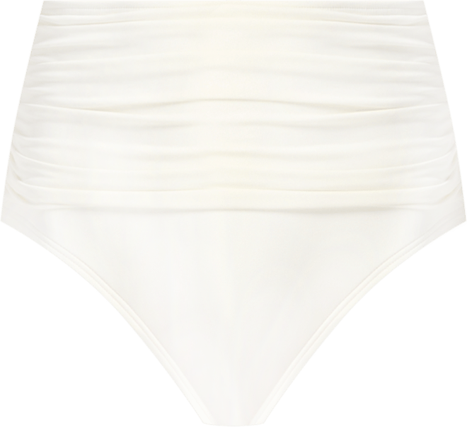 Kate Spade Women's Ruched High-Waist Bikini Bottoms