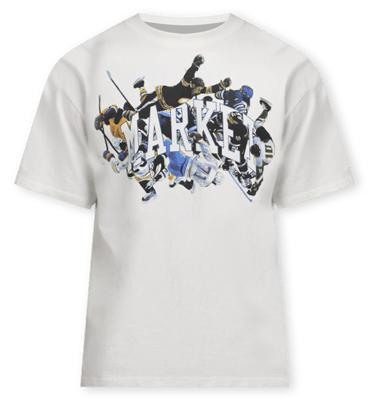 Shop MARKET Check Please Arc T-Shirt 399002052-WHT white Shop MARKET Check Please Arc T-Shirt 399002052-WHT white