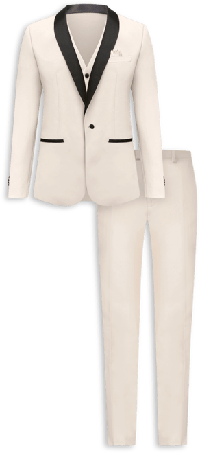 Men's 3-Piece Slim Fit Shawl Lapel Tuxedo